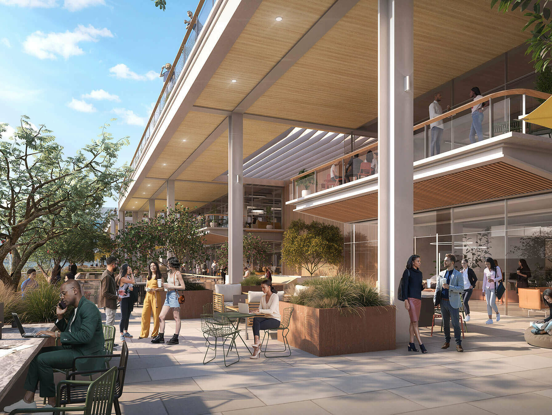 Grimshaw to transform LA Chinatown parking lot into all-electric mass timber office building / GRIMSHAW
