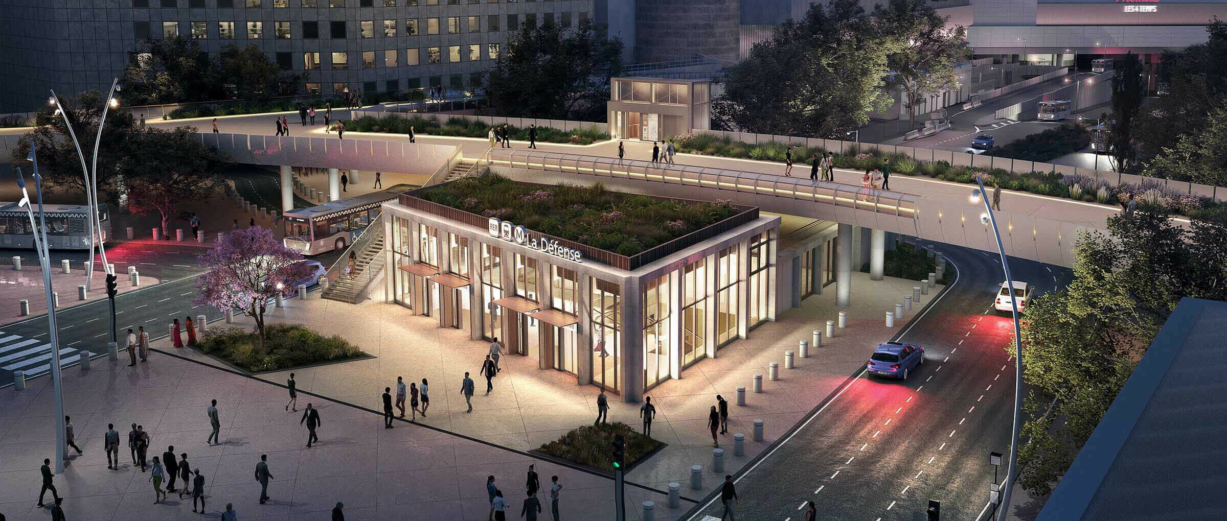 La Défense station – Grand Paris Express, Line 15 West / GRIMSHAW