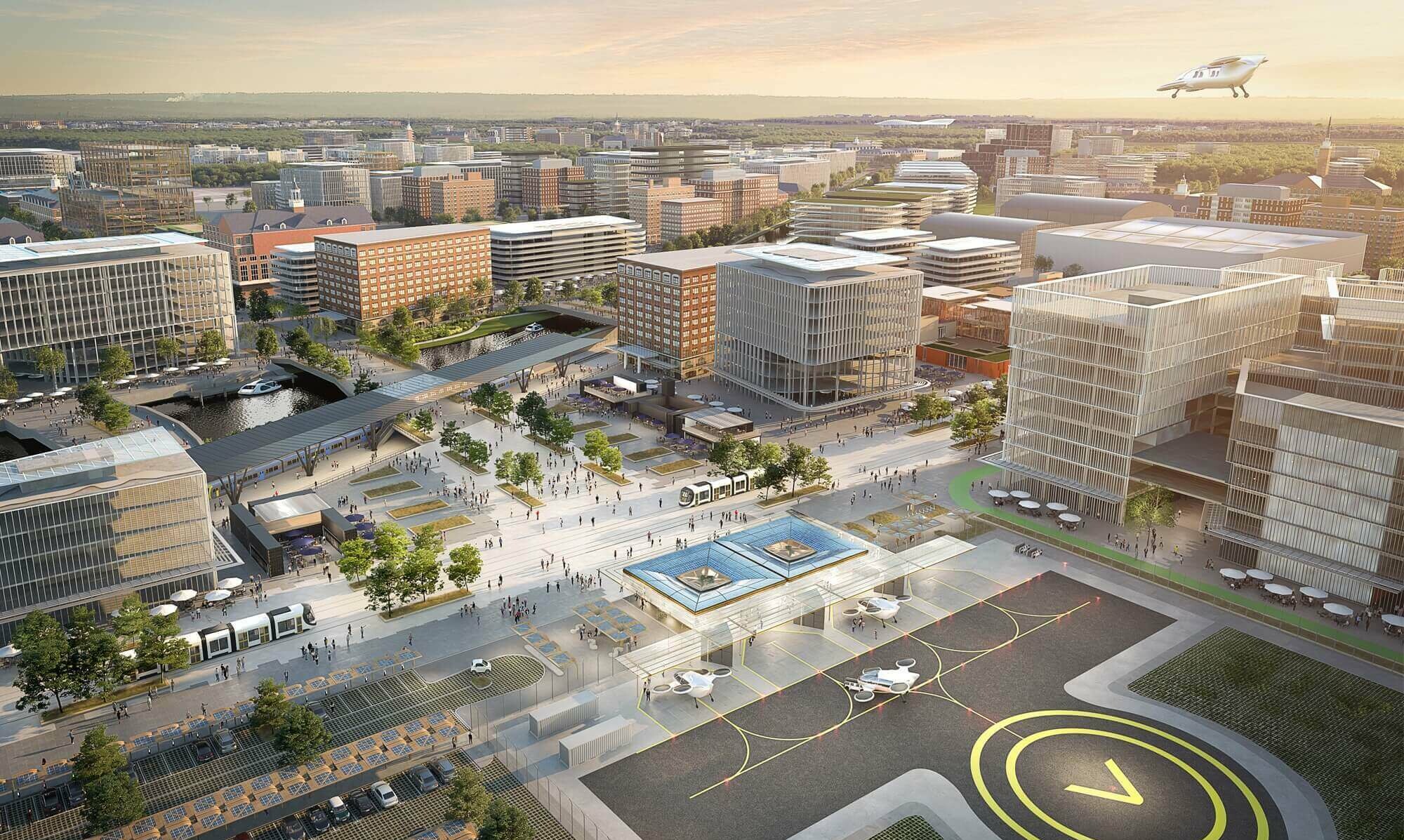 Ferrovial’s network of vertiports / GRIMSHAW