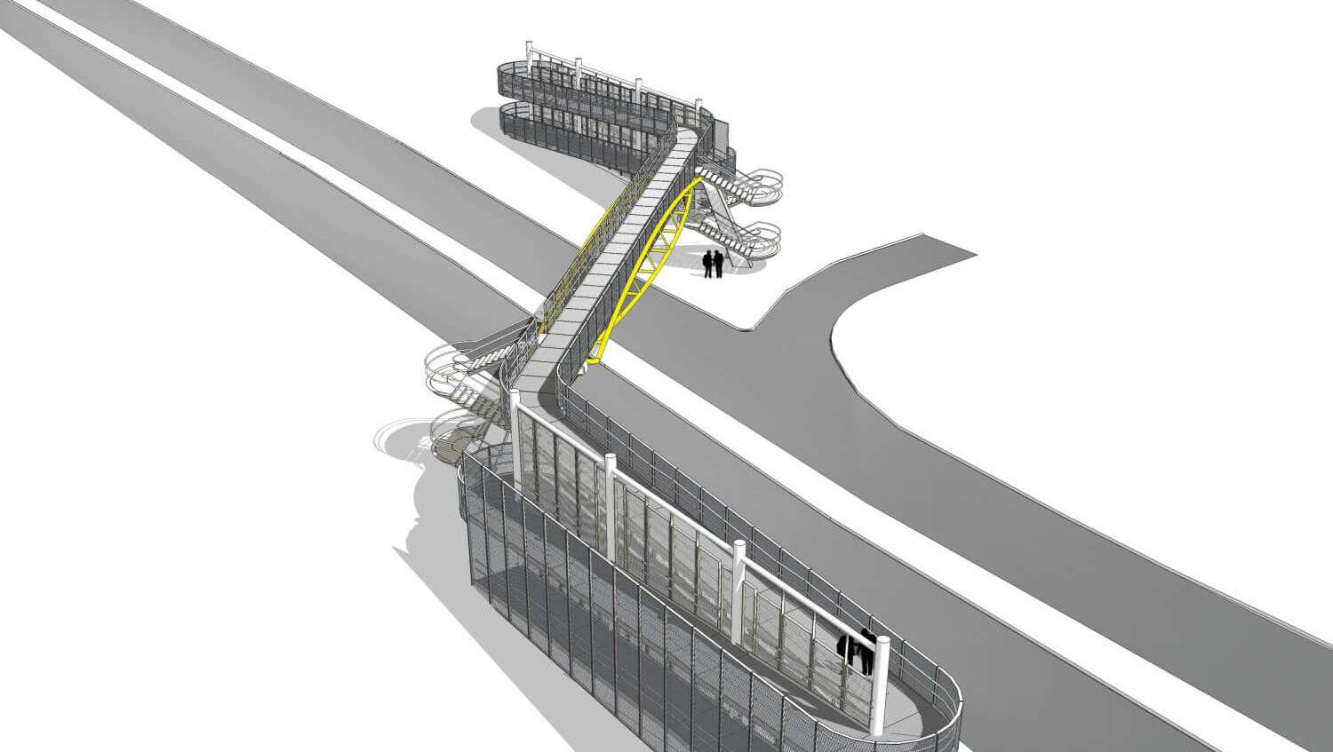 A40 Perryn Road Footbridge / GRIMSHAW