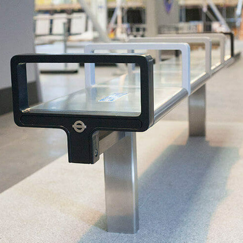Elizabeth line Station Benches & Lean-bar / GRIMSHAW
