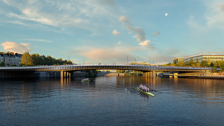 Anne de Bretagne Bridge / GRIMSHAW