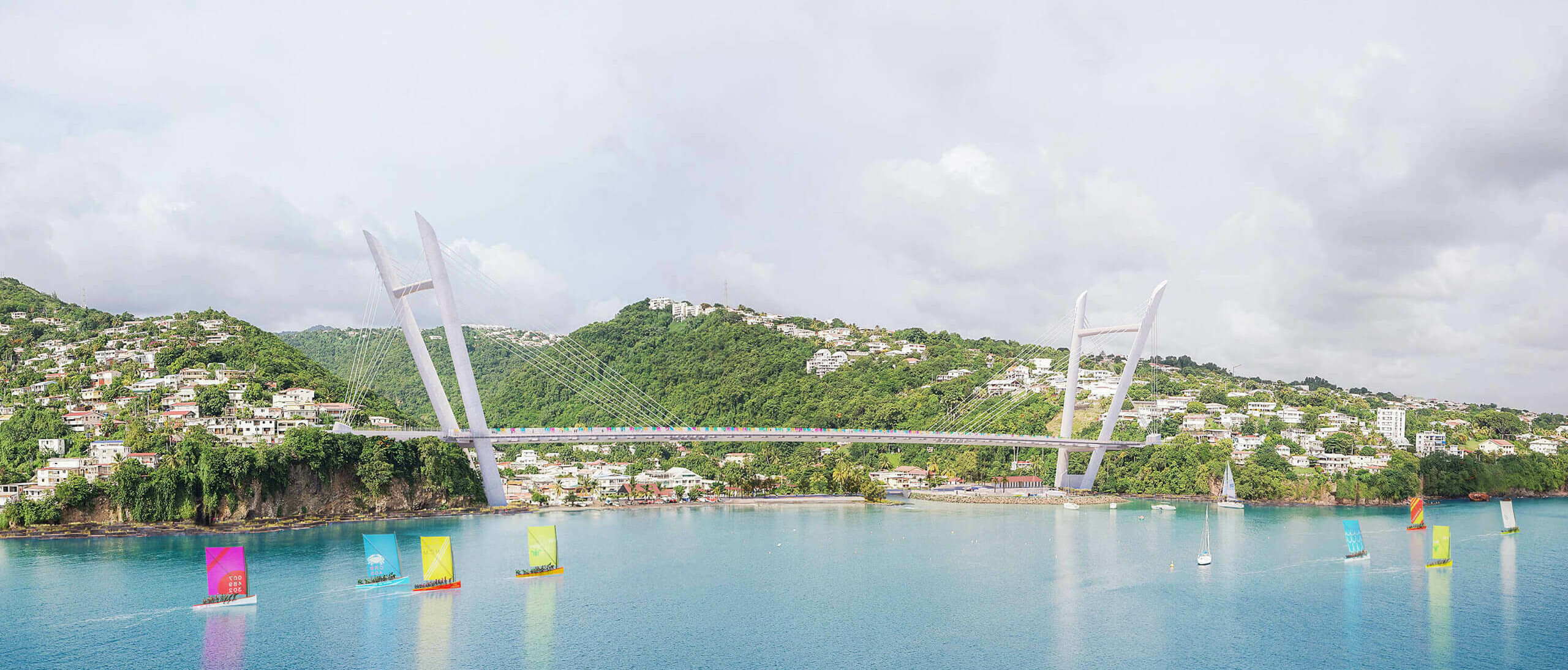 Fond Lahaye Bridge / GRIMSHAW