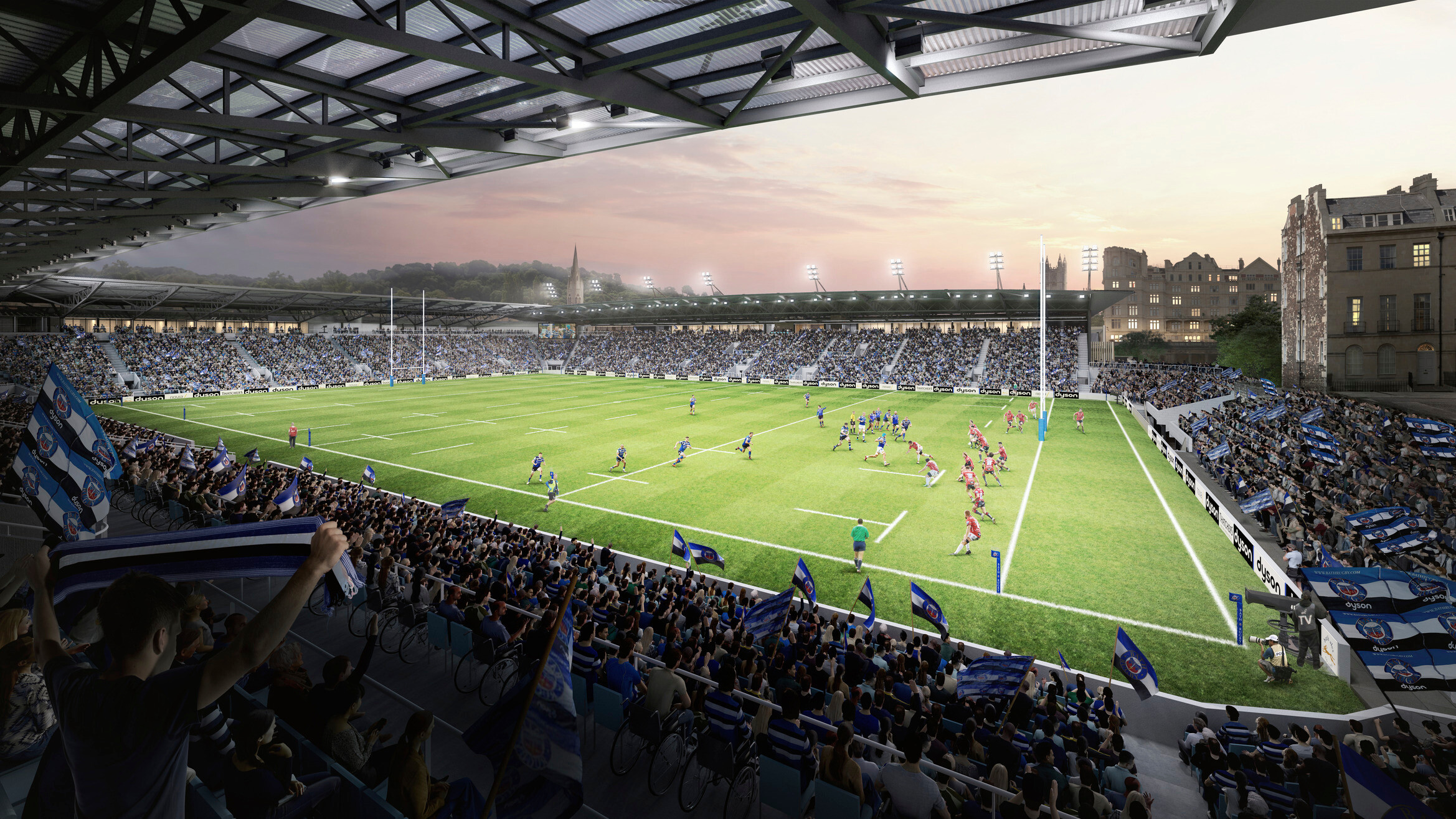 Nouveau stade de Bath Rugby / GRIMSHAW