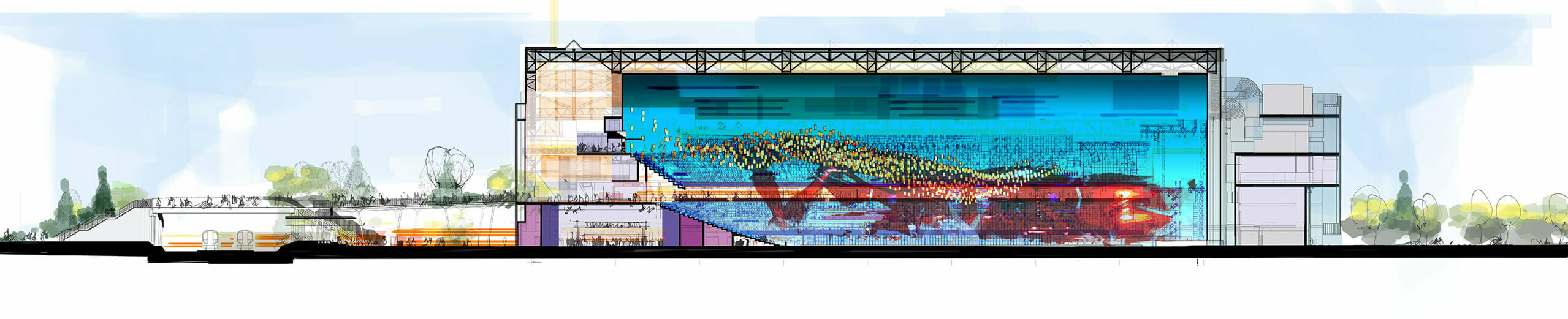 Le complexe YTL Arena / GRIMSHAW