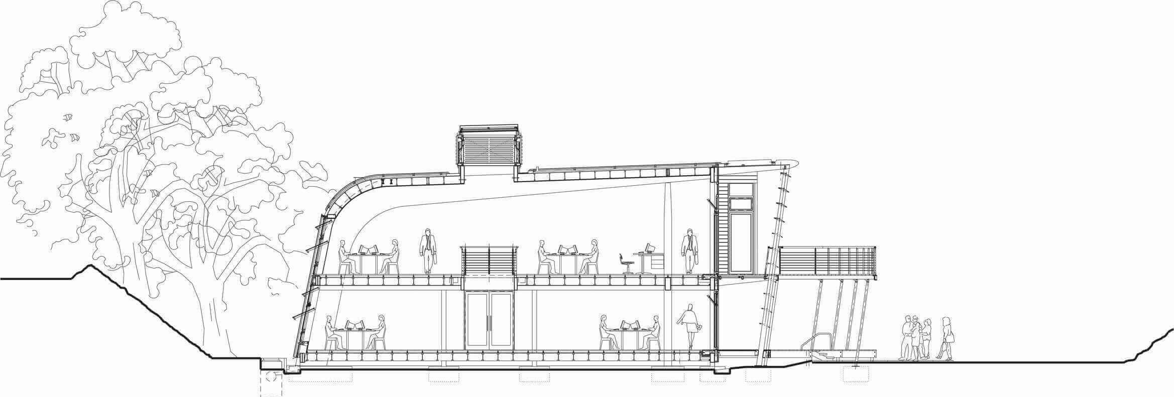 The Eden Project: The Foundation Building / GRIMSHAW
