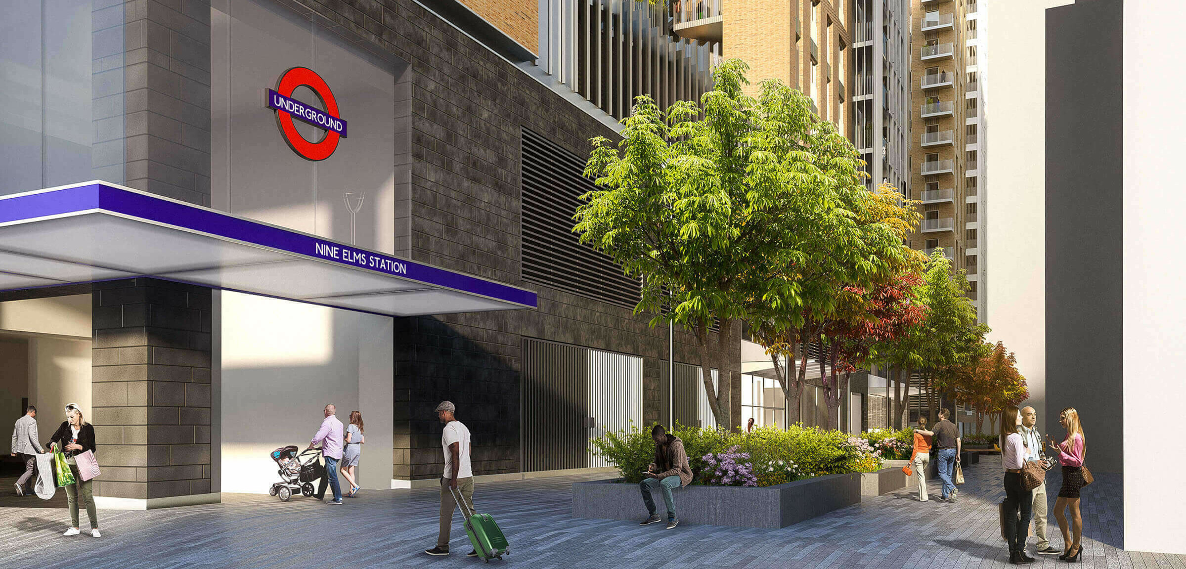 Nine Elms Over Site Development / GRIMSHAW