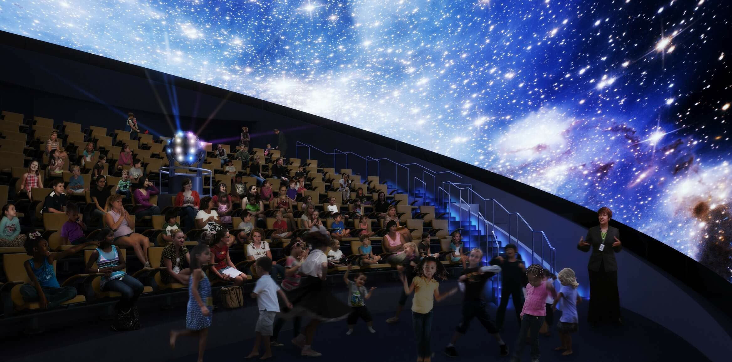 Phillip and Patricia Frost Museum of Science Planetarium Seating / GRIMSHAW